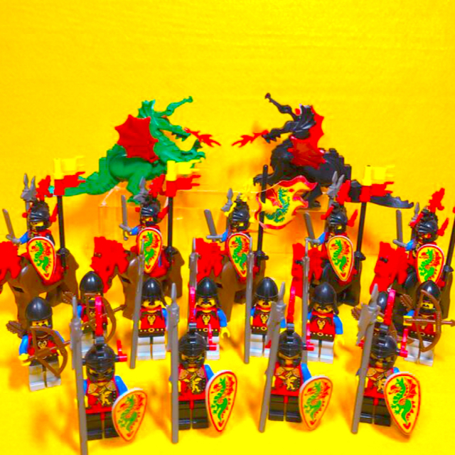 レゴ　正規品　ドラゴンナイト軍団　城　兵　剣　鎧