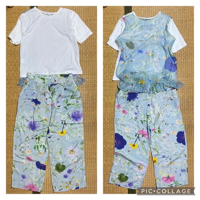 Paul Smith(ポールスミス)の花柄　セットアップ　tシャツ パンツ Paul Smith ポールスミス レディースのワンピース(その他)の商品写真