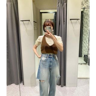 moussy - 24 MOUSSY THIGH SLIT LOOSE STRAIGHT デニムの