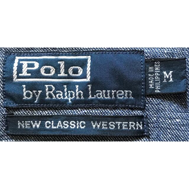 POLO RALPH LAUREN(ポロラルフローレン)の万能アイテム ラルフローレン インディゴ デニムウエスタンシャツ M メンズのトップス(シャツ)の商品写真