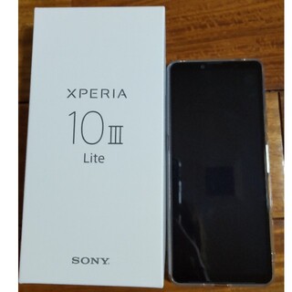 エクスペリア(Xperia)のXperia 10 III Lite ブラック 64 GB ケースつき(スマートフォン本体)