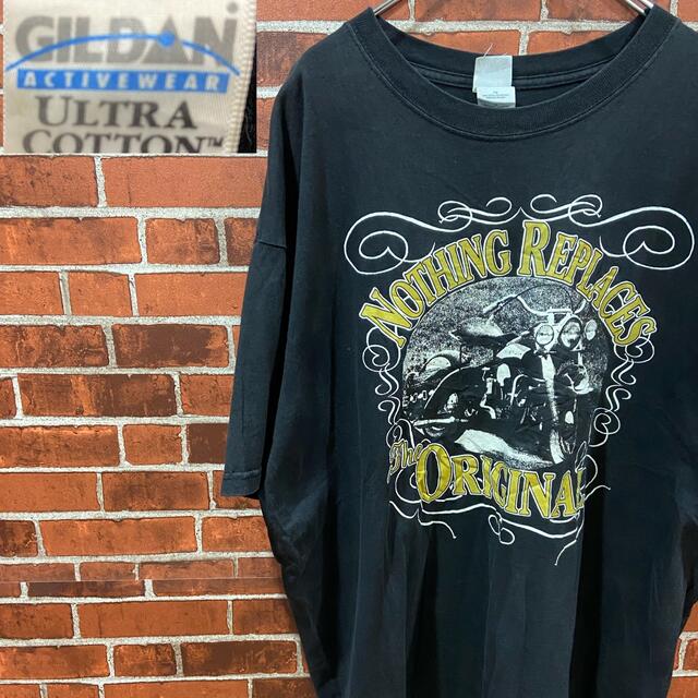M27 GILDAN ギルダン プリントTシャツ レトロ バイクT 古着T | フリマアプリ ラクマ