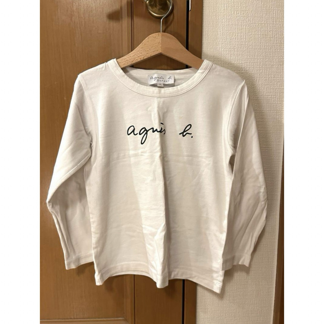 agnes b.(アニエスベー)のアニエスベー キッズ 長袖ロゴTシャツ キッズ/ベビー/マタニティのキッズ服女の子用(90cm~)(Tシャツ/カットソー)の商品写真