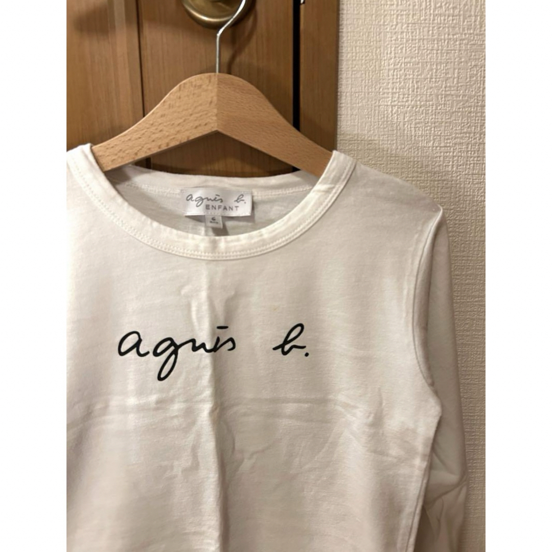 agnes b.(アニエスベー)のアニエスベー キッズ 長袖ロゴTシャツ キッズ/ベビー/マタニティのキッズ服女の子用(90cm~)(Tシャツ/カットソー)の商品写真