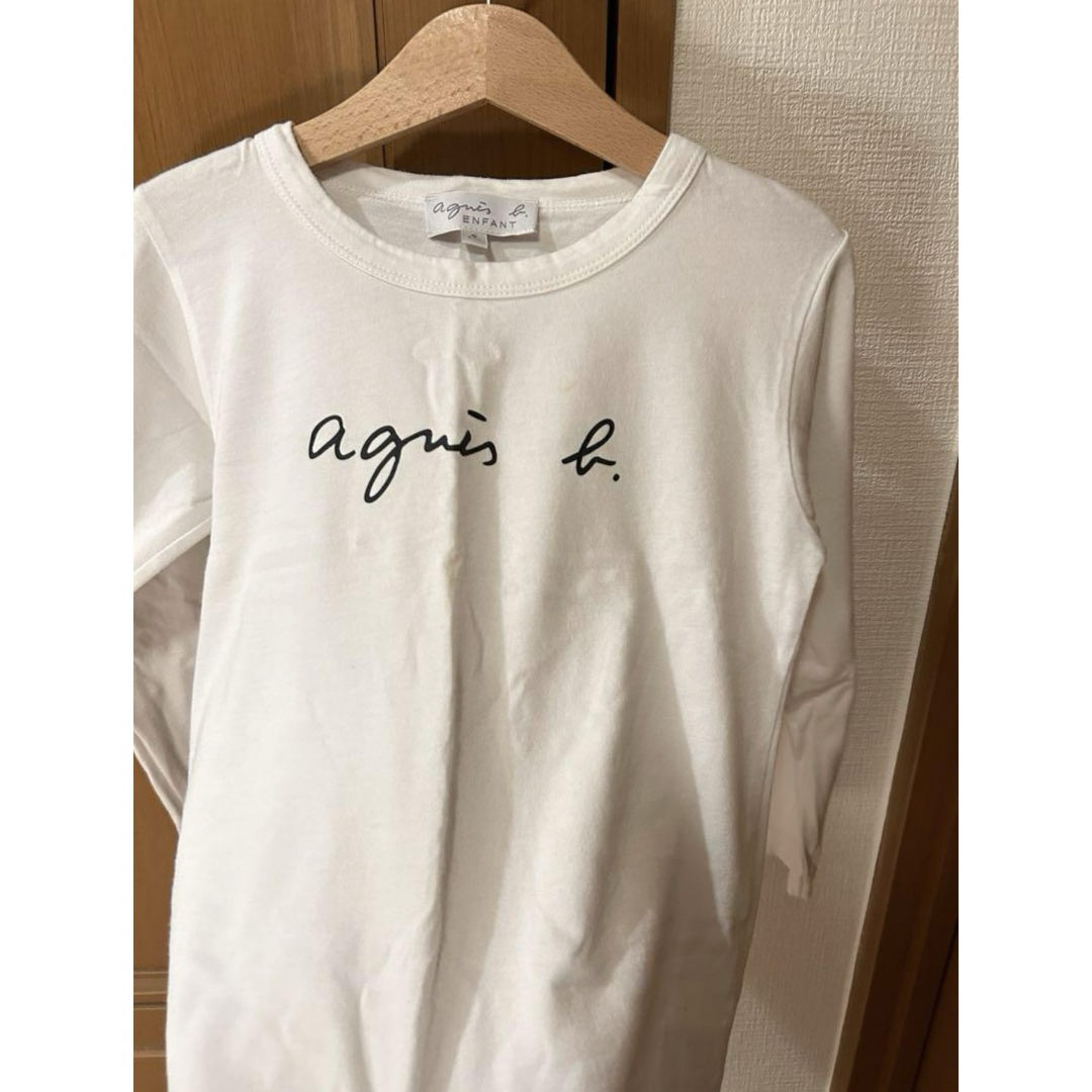 agnes b.(アニエスベー)のアニエスベー キッズ 長袖ロゴTシャツ キッズ/ベビー/マタニティのキッズ服女の子用(90cm~)(Tシャツ/カットソー)の商品写真