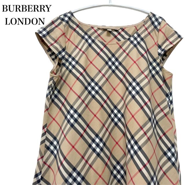 BURBERRY(バーバリー)のバーバリー BURBERRY LONDON ノバチェック ノースリーブワンピース レディースのワンピース(ロングワンピース/マキシワンピース)の商品写真