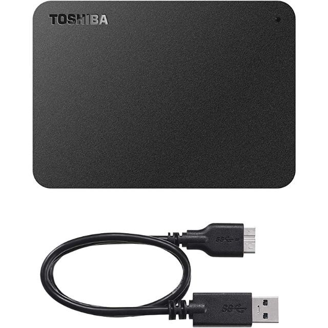 東芝(トウシバ)の東芝 Canvio 4TB ブラック HD-TPA4U3-B/N スマホ/家電/カメラのPC/タブレット(PC周辺機器)の商品写真