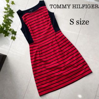 トミーヒルフィガー(TOMMY HILFIGER)のTOMMY HILFIGER ワンピース 赤×ネイビー ボーダー(ひざ丈ワンピース)