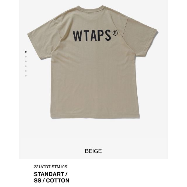 W)taps(ダブルタップス)のBEIGE XL 22SS WTAPS STANDART / SS / COTT メンズのトップス(Tシャツ/カットソー(半袖/袖なし))の商品写真