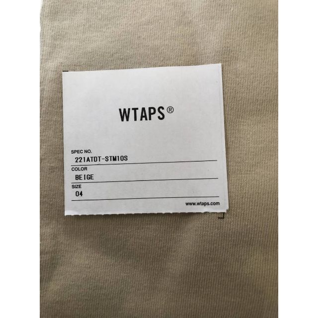 W)taps(ダブルタップス)のBEIGE XL 22SS WTAPS STANDART / SS / COTT メンズのトップス(Tシャツ/カットソー(半袖/袖なし))の商品写真