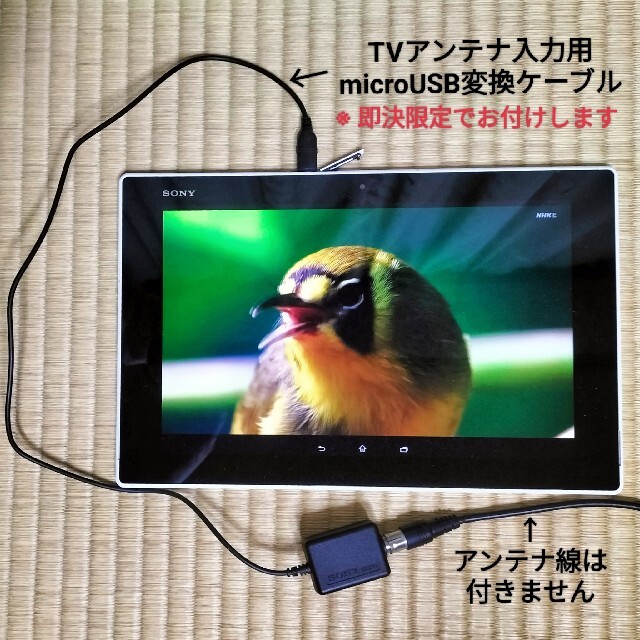 Xperia(エクスペリア)のフルセグTV付き Xperia Z2 Tablet  SOT21 スマホ/家電/カメラのPC/タブレット(タブレット)の商品写真