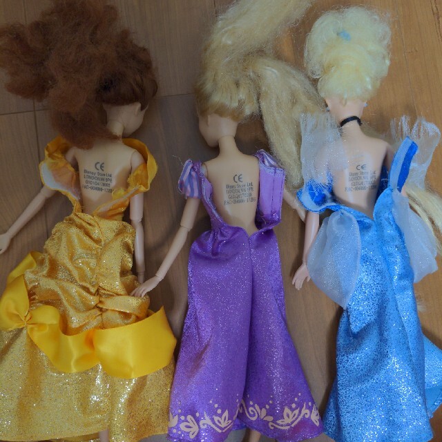 Disney(ディズニー)の３体セット　プリンセス人形 キッズ/ベビー/マタニティのおもちゃ(ぬいぐるみ/人形)の商品写真