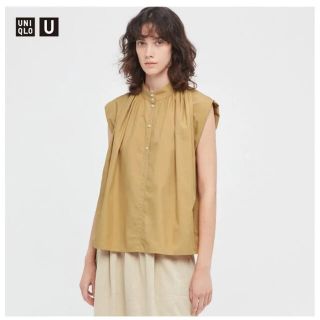 ユニクロ(UNIQLO)のユニクロ　ギャザーシャツ(シャツ/ブラウス(長袖/七分))