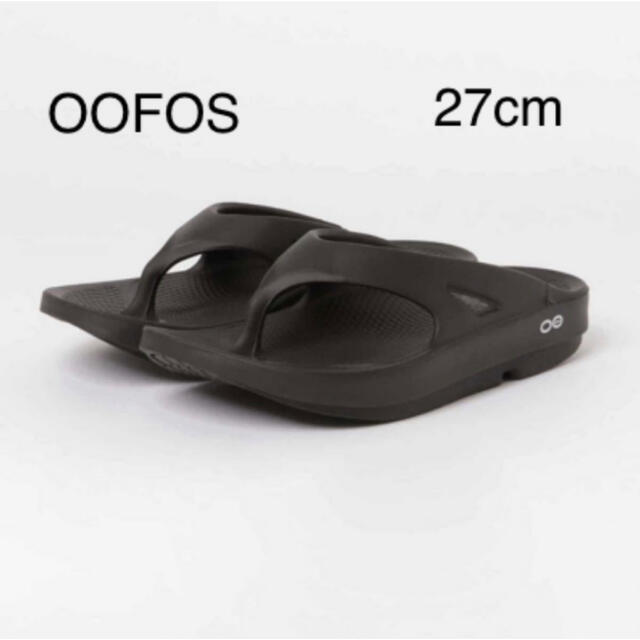 未使用品OOFOS Ooriginalサンダルブラックサイズ8  27.0cm黒OOFOSリカバリーサンダル