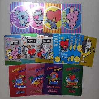バンダイ(BANDAI)のBT21 メタルカード １６枚 TATA COOKY KOYA VAN(キャラクターグッズ)