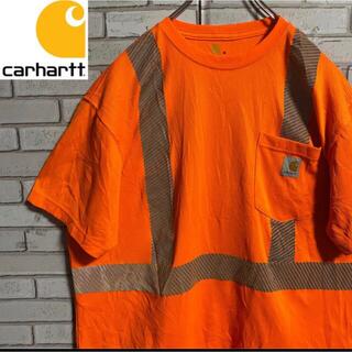 カーハート(carhartt)の90s 古着 カーハート ロゴタグ ポケットT ビッグシルエット リフレクター(Tシャツ/カットソー(半袖/袖なし))