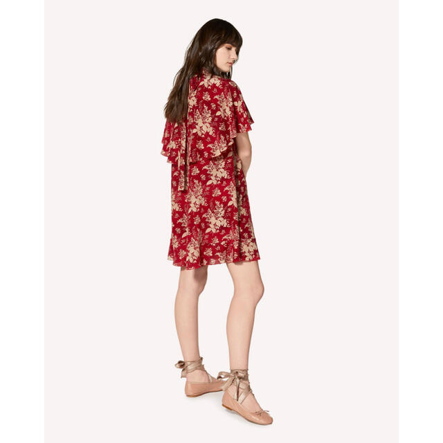 RED VALENTINO(レッドヴァレンティノ)のRED VALENTINO  レッドヴァレンティノ　シルクドレス レディースのワンピース(ミニワンピース)の商品写真