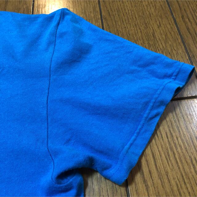 Ralph Lauren(ラルフローレン)のMサイズ！ポロスポーツ POLO SPORT古着半袖Tシャツ 青 汚れ有り メンズのトップス(Tシャツ/カットソー(半袖/袖なし))の商品写真