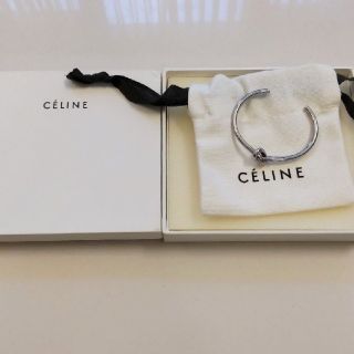 セリーヌ(celine)の美品 セリーヌ　旧刻印　ノット エクストラシンブレスレット  サイズS(ブレスレット/バングル)