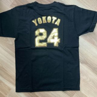 ハンシンタイガース(阪神タイガース)の阪神タイガース　横田選手　ゴールド　背番号　Tシャツ　Ｓサイズ(応援グッズ)