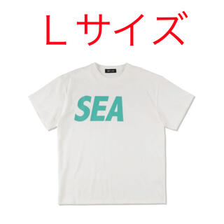 ウィンダンシー(WIND AND SEA)のWIND AND SEAウィンダンシーSEAロゴTシャツホワイト×ミントL白(Tシャツ/カットソー(半袖/袖なし))