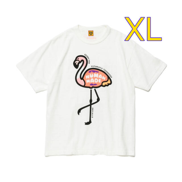 HUMAN MADE(ヒューマンメイド)のHUMAN MADE FLAMINGO T-SHIRT XL メンズのトップス(Tシャツ/カットソー(半袖/袖なし))の商品写真