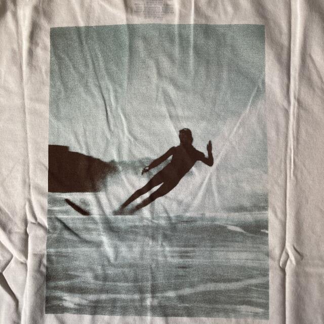 QUIKSILVER(クイックシルバー)のクイックシルバー 半袖Tシャツ M 生成り オフホワイト プリント柄 メンズのトップス(Tシャツ/カットソー(半袖/袖なし))の商品写真