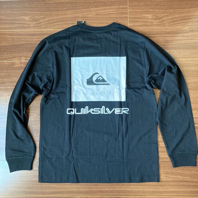 QUIKSILVER(クイックシルバー)のクイックシルバー 長袖Tシャツ M ブラック 黒 バックプリント柄 メンズのトップス(Tシャツ/カットソー(七分/長袖))の商品写真