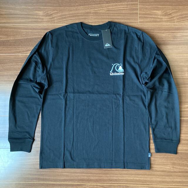 QUIKSILVER(クイックシルバー)のクイックシルバー 長袖Tシャツ L 黒 ブラック バックプリント柄 メンズのトップス(Tシャツ/カットソー(七分/長袖))の商品写真