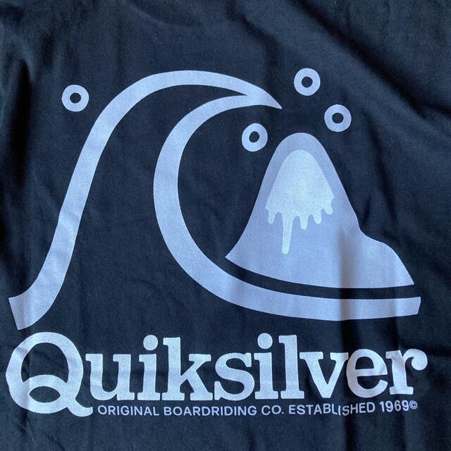 QUIKSILVER(クイックシルバー)のクイックシルバー 長袖Tシャツ L 黒 ブラック バックプリント柄 メンズのトップス(Tシャツ/カットソー(七分/長袖))の商品写真