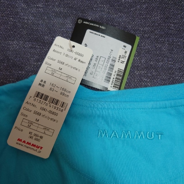 Mammut(マムート)のMAMMUT　Tシャツ　新品　レディース レディースのトップス(Tシャツ(半袖/袖なし))の商品写真