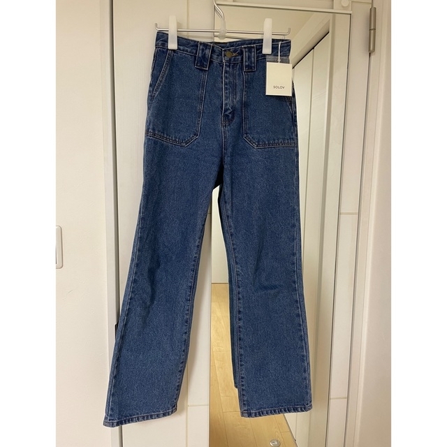 CITYSHOP(シティショップ)のSOLOV SAFARI BAKER DENIM ゾロウ　ベイカーデニム レディースのパンツ(デニム/ジーンズ)の商品写真