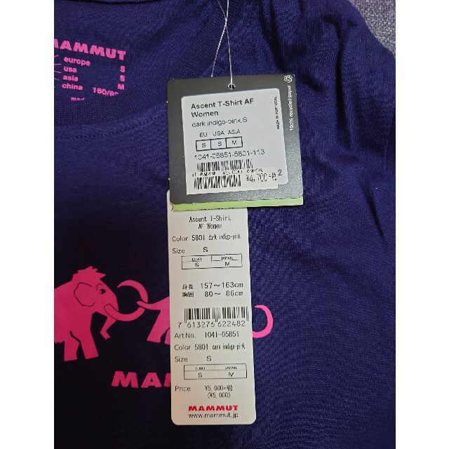 Mammut(マムート)のMAMMUT　Tシャツ　新品　レディース レディースのトップス(Tシャツ(半袖/袖なし))の商品写真