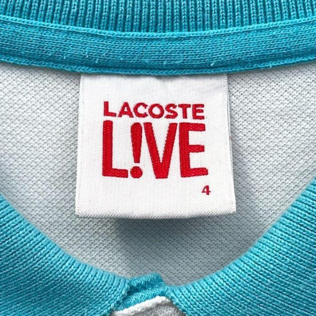 LACOSTE(ラコステ)の【大人気】ラコステLIVE アシメントリー 半袖ポロシャツ 鹿の子 ホワイト 4 メンズのトップス(ポロシャツ)の商品写真