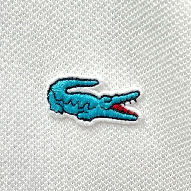 LACOSTE(ラコステ)の【大人気】ラコステLIVE アシメントリー 半袖ポロシャツ 鹿の子 ホワイト 4 メンズのトップス(ポロシャツ)の商品写真