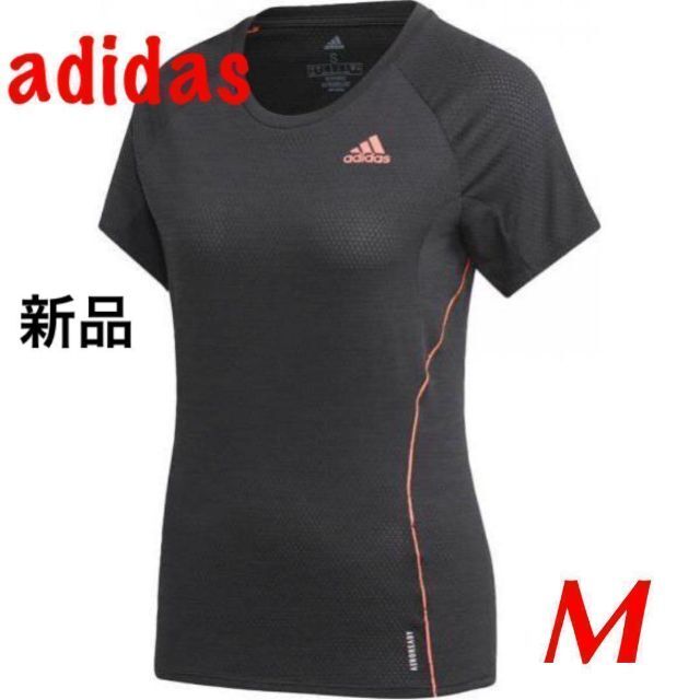 adidas(アディダス)のアディダス★レディース　ランニング　Tシャツ　M　新品　ブラック　ドライ レディースのトップス(Tシャツ(半袖/袖なし))の商品写真