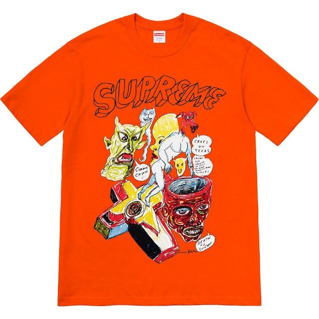 Tシャツ+カットソー(半袖+袖なし) Supreme - 20SS Supreme Daniel Johnston Tee Orange
