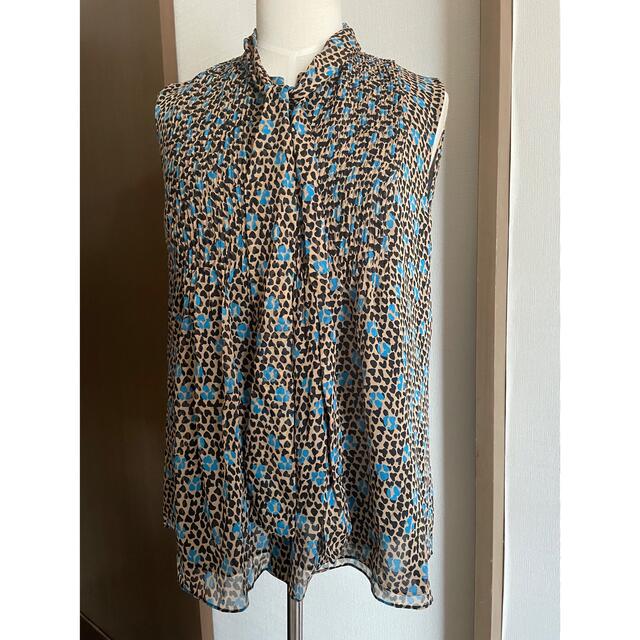 DIANE von FURSTENBERG(ダイアンフォンファステンバーグ)の【美品】DVF シルク100%ブラウス サイズ6 レディースのトップス(シャツ/ブラウス(半袖/袖なし))の商品写真