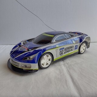 ラジコン　車　レーシングカー　ブルー　サーキット　車のおもちゃ　匿名配送(ホビーラジコン)