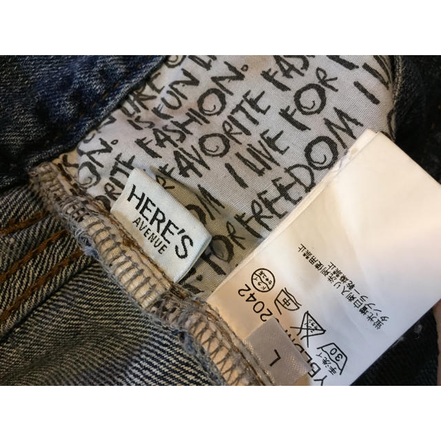 HERE'S(ヒアーズ)のAVENUE JEANS from HERE′S  USED  サイズL レディースのパンツ(デニム/ジーンズ)の商品写真