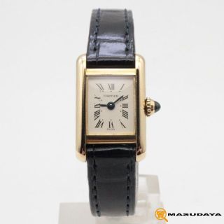 カルティエ(Cartier)のカルティエミニタンクDバックルモデル750/K18YG【美品】(腕時計)