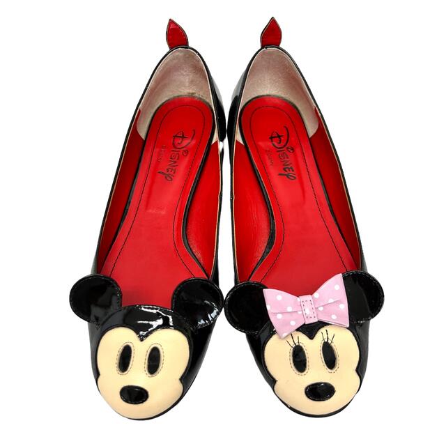 DIANA(ダイアナ)のダイアナ ディズニーコラボ パンプス ミッキー ミニー 日本製  黒 25.0 レディースの靴/シューズ(ハイヒール/パンプス)の商品写真