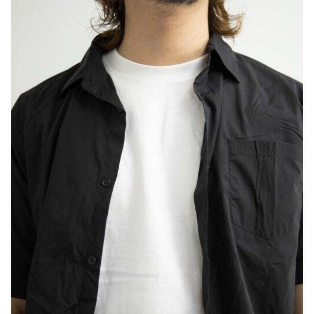 Nylaus(ナイラス)の新品★ナイラス 超軽量ストレッチナイロン半袖シャツ ブラック/M メンズのトップス(シャツ)の商品写真