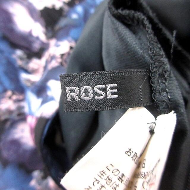 L'EST ROSE(レストローズ)のレストローズ スカート フレア ひざ丈 総柄 2 紺 ネイビー /RT レディースのスカート(ひざ丈スカート)の商品写真