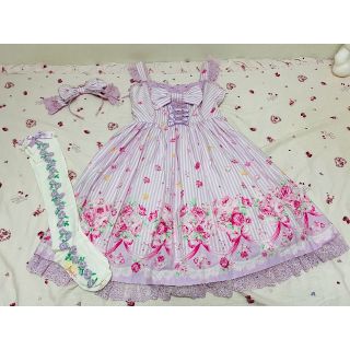 アンジェリックプリティー(Angelic Pretty)のアンジェリックプリティ ジャンパースカート(ひざ丈ワンピース)