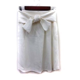 ビアッジョブルー(VIAGGIO BLU)のビアッジョブルー タイトスカート ミモレ ロング ツイード 1 白 ホワイト(ロングスカート)