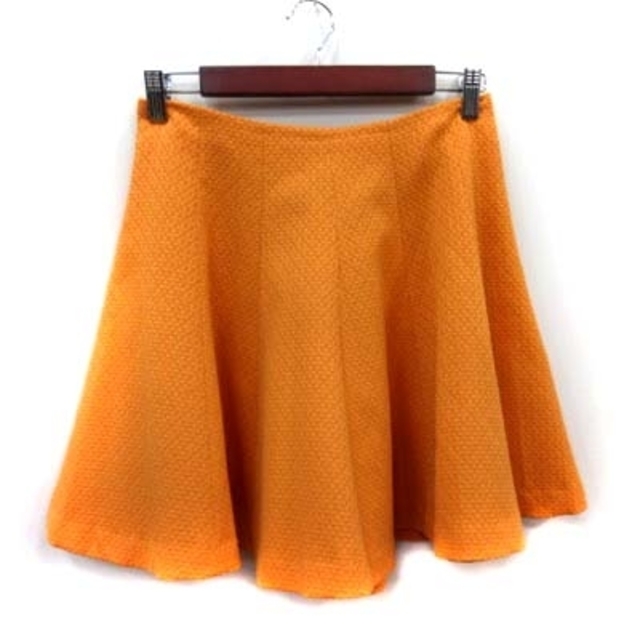 anatelier(アナトリエ)のアナトリエ  フレアスカート ミニ ツイード 38 オレンジ /YI レディースのスカート(ミニスカート)の商品写真