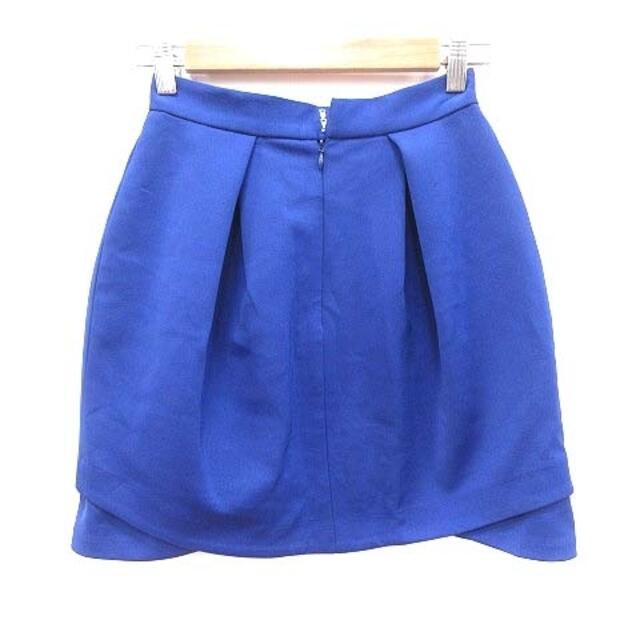 Rirandture(リランドチュール)のリランドチュール 台形スカート ミニ タック ビジュー 0 青 ブルー レディースのスカート(ミニスカート)の商品写真