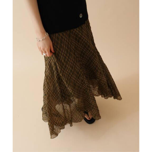 IENA(イエナ)の新品未使用☆IENA イエナ　チェック　マキシスカート　スカート  レディースのスカート(ロングスカート)の商品写真