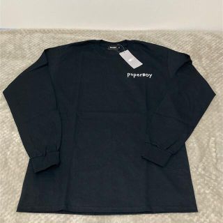 ビームス(BEAMS)の新品　Mサイズ　BEAMS paperboy POPUP BLACK(Tシャツ/カットソー(七分/長袖))